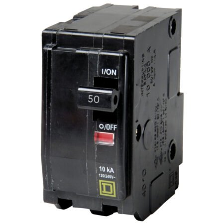 Interruptor termomagnético 2 polos 50 A. - SQUARE D